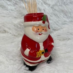 Vintage Christmas Santa Toothpick Holder